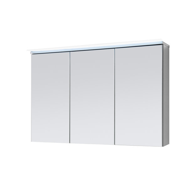Belfry Bathroom 100 cm x 68 cm Spiegelschrank Northrup mit LED